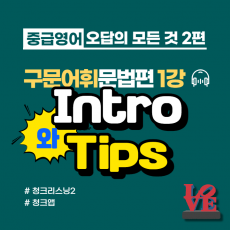 [중급]오답의 모든것2편_문법편1강_intro/Tips