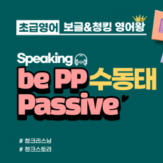 [초급]be p.p 수동태 passive