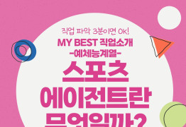 My Best 직업소개 (예체능계열) 스포츠에이전트란 무엇일까?